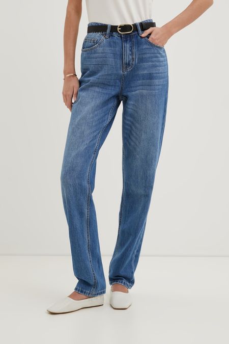 джинсы tapered fit женские
