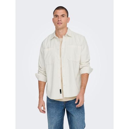 рубашка-ковбойка с нагрудными карманами из хлопка alp s белый