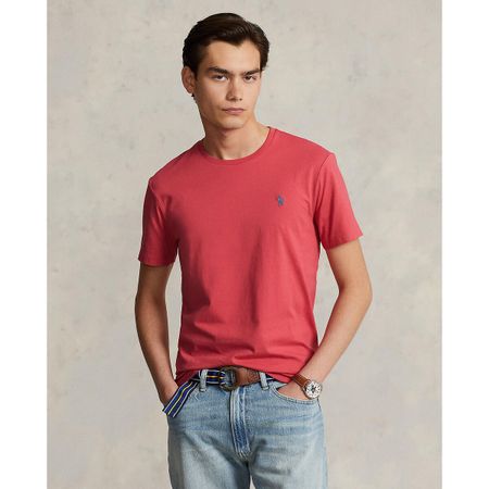 футболка с круглым вырезом из хлопкового джерси s розовый