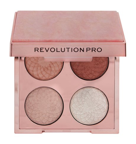 revolution pro eternal rose eye quad eyeshadow palette: velvet haze