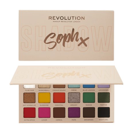 revolution makeup soph x super eyeshadow palette: spice