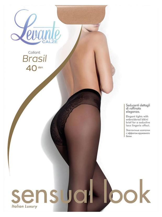 колготки женские levante brasil 40 den natur