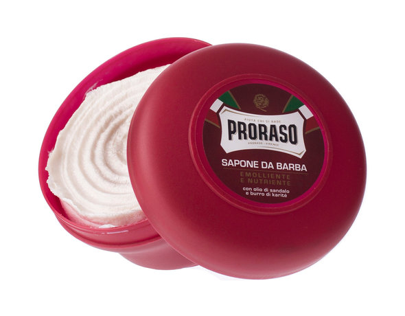 proraso shaving soap in a moisturising and nourishing