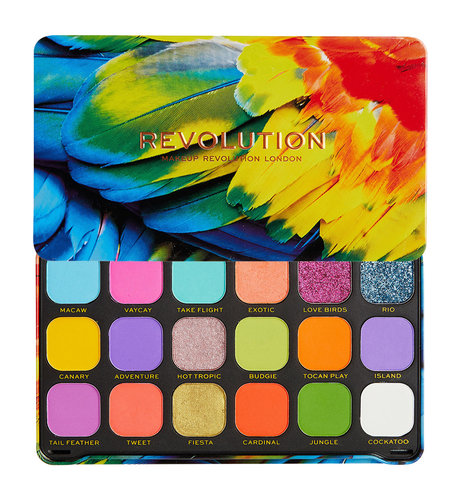 revolution makeup forever flawless eyeshadow palette: bird of paradise