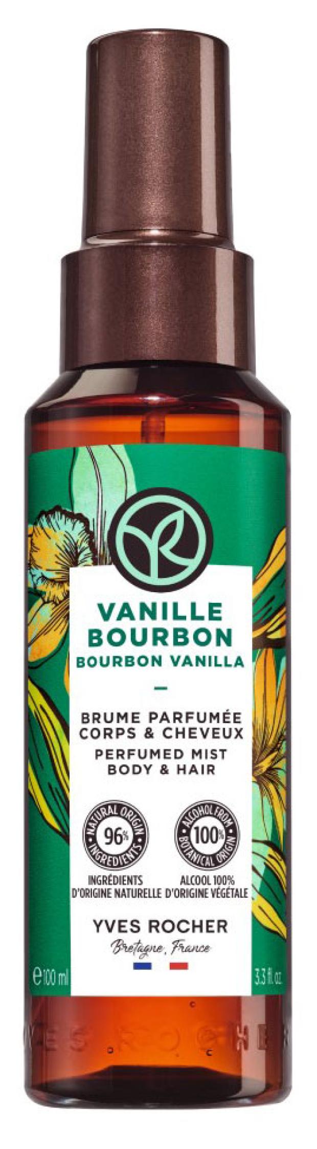 спрей парфюмированный для тела и волос yves rocher бурбонская ваниль