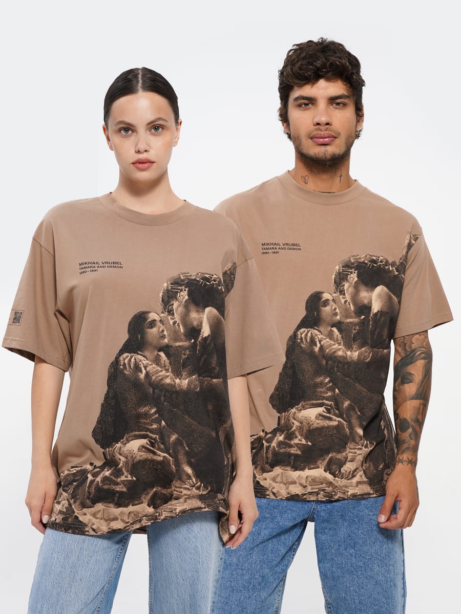 футболка третьяковская галерея «тамара и демон»