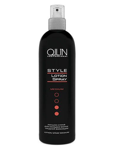лосьон-спрей для укладки волос средней фиксации style medium ollin 250мл