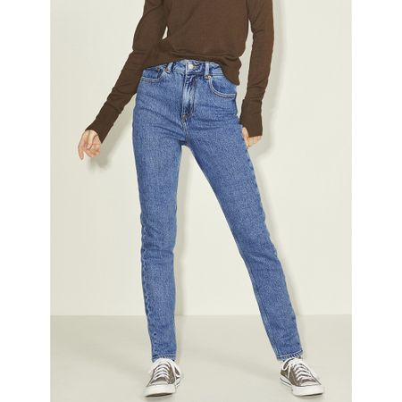 джинсы узкие с высокой талией 26/30 синий
