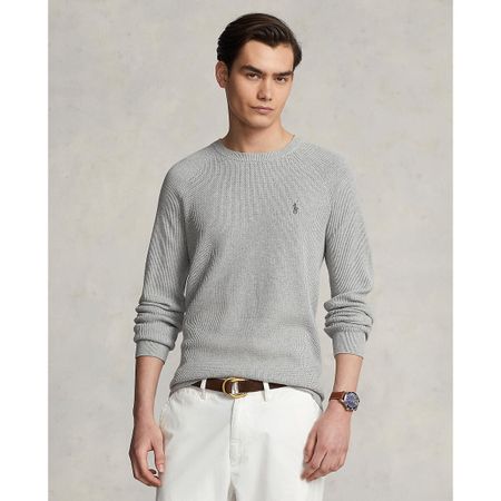 пуловер с круглым вырезом из тонкого трикотажа xl серый