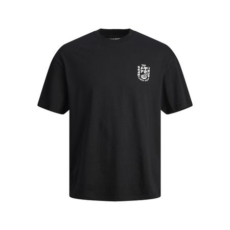 футболка с круглым вырезом и логотипом xl черный