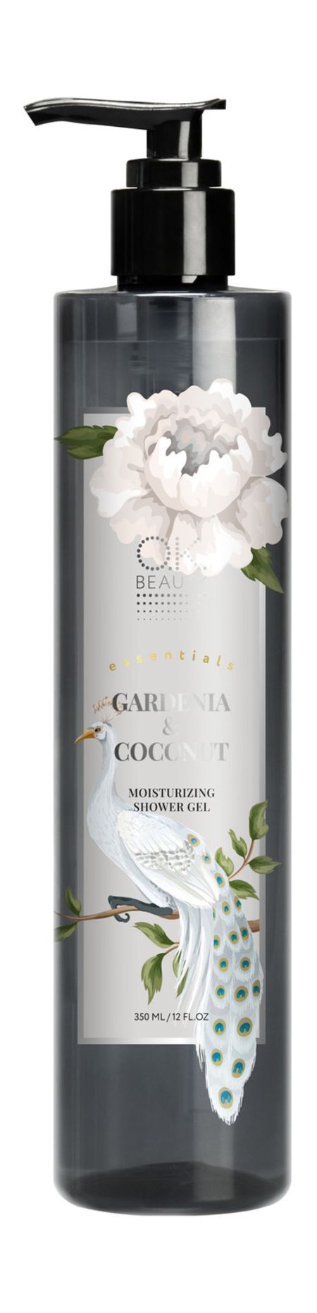o.k.beauty essentials gardenia&coconut moisturizing shower gel