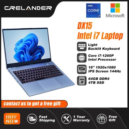 ноутбук crelander core i7 12-го 13-го поколения