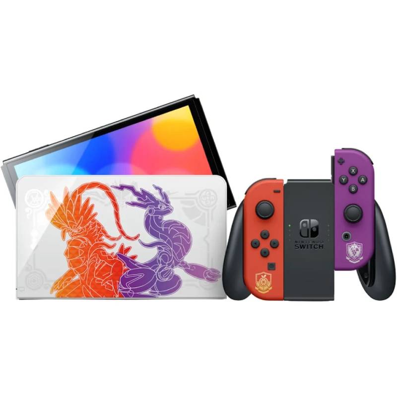 игровая приставка nintendo switch oled pokemon scarlet and violet edition