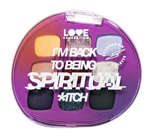 love generation i’m back to being spiritual *itch eyeshadow palette