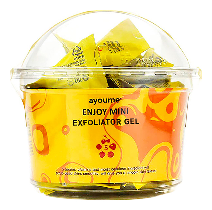 пилинг-гель для лица с фруктовыми кислотами enjoy mini exfoliator gel 30*3г