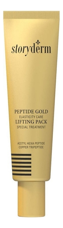 маска для лица с пептидами и морским коллагеном personal care peptide gold lifting pack 15мл
