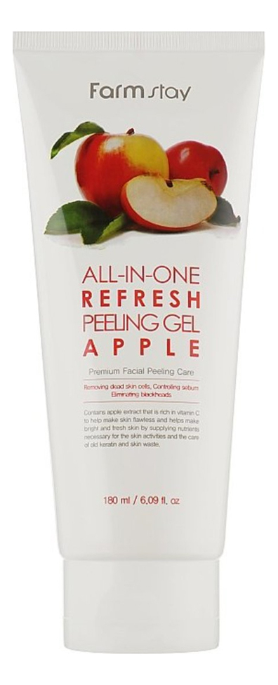 пилинг-гель для лица с экстрактом яблока all-in-one refresh peeling gel apple 180мл