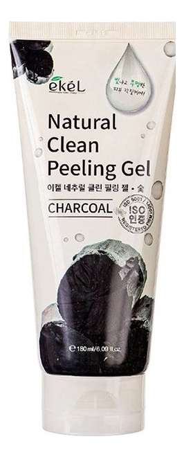 пилинг-скатка для лица с древесным углем charcoal natural clean peeling gel 180мл: пилинг-скатка 180мл