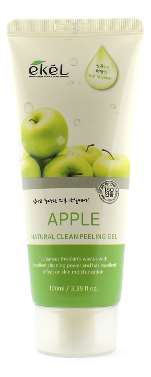 пилинг-скатка для лица с экстрактом зеленого яблока apple natural clean peeling gel 100мл: пилинг-скатка 100мл