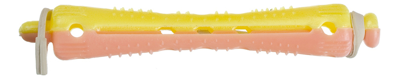 бигуди-коклюшки для волос d7мм 12шт (желто-розовые): короткие rwl13