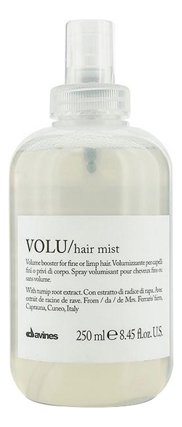 несмываемый спрей для придания объема волосам volu hair mist 250мл