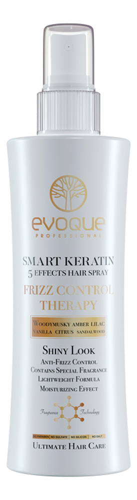 спрей для волос smart keratin frizz control therapy 235мл