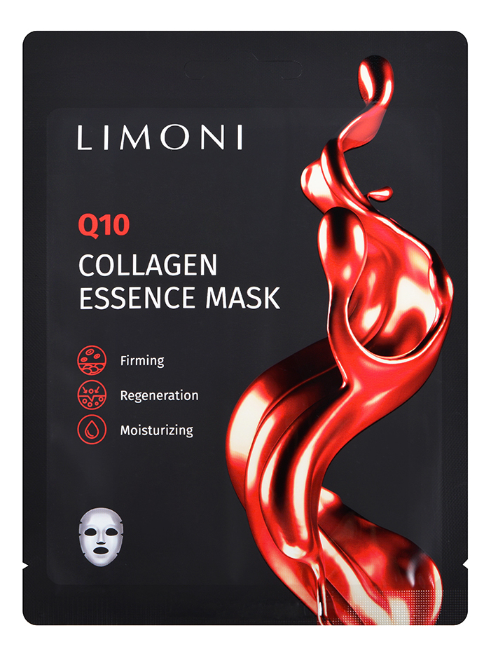 антивозрастная маска для лица с коэнзимом и коллагеном q10 collagen essence mask: маска 1шт