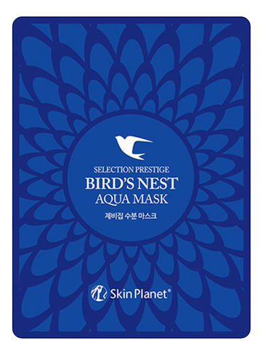 тканевая маска для лица с экстрактом ласточкиного гнезда skin planet selection prestige bird's nest aqua mask 25г