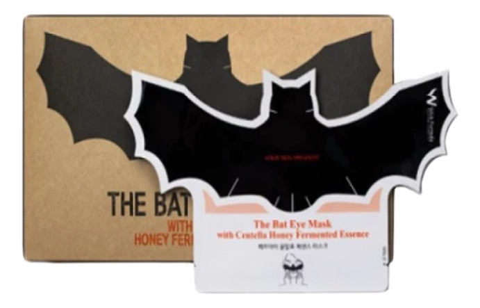 антивозрастная тканевая маска для лица с ферментированной медовой эссенцией и экстрактом центеллы the bat eye mask 8мл: маска 10шт