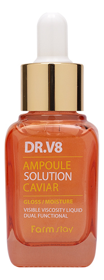 ампульная сыворотка для лица с экстрактом икры dr.v8 ampoule solution caviar 30мл