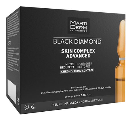 ампульная сыворотка для лица black diamond skin complex advanced: сыворотка 30*2мл