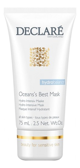 маска для лица с морским экстрактом hydro balance ocean’s best mask 75мл
