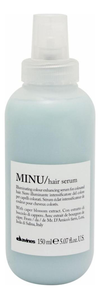 несмываемая сыворотка для окрашенных волос minu hair serum 150мл