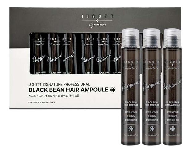ампульная сыворотка для волос с экстрактом черной фасоли signature professional black bean hair ampoule 10*13мл