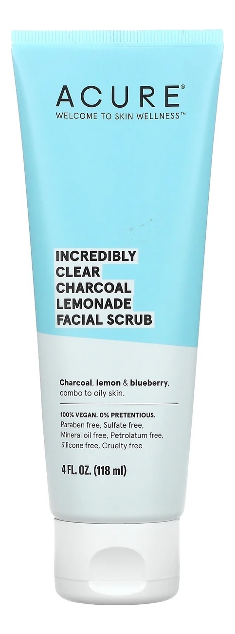 скраб для лица incredibly clear charcoal lemonade facial scrub 118мл
