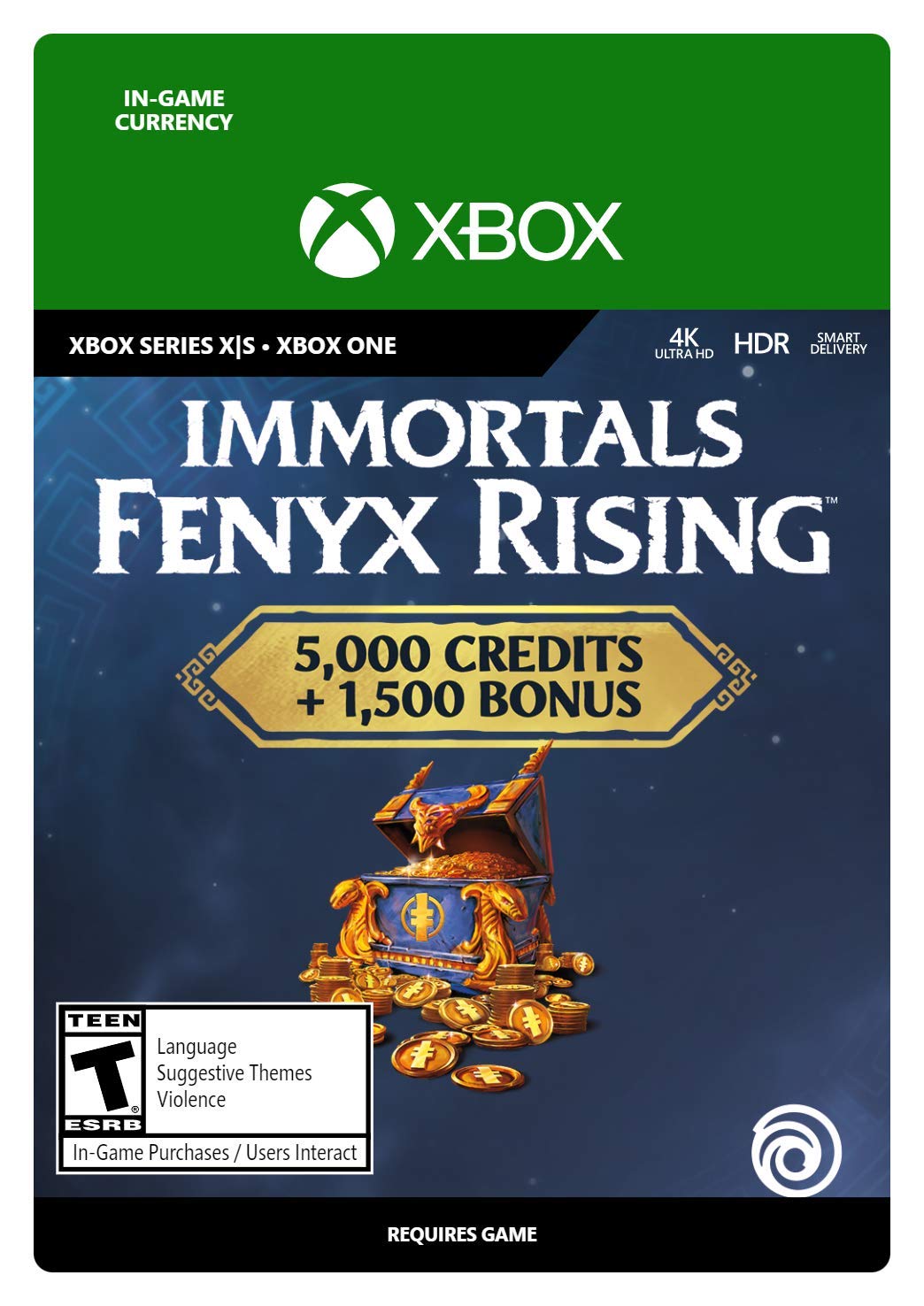 immortals fenyx rising. overflowing credits pack. 6500 кредитов [xbox