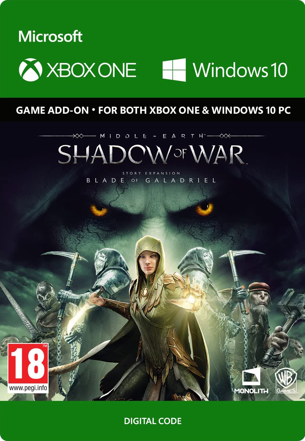 средиземье: тени войны (middle-earth: shadow of war) the blade of galadriel story expansion. дополнение [xbox one/win10