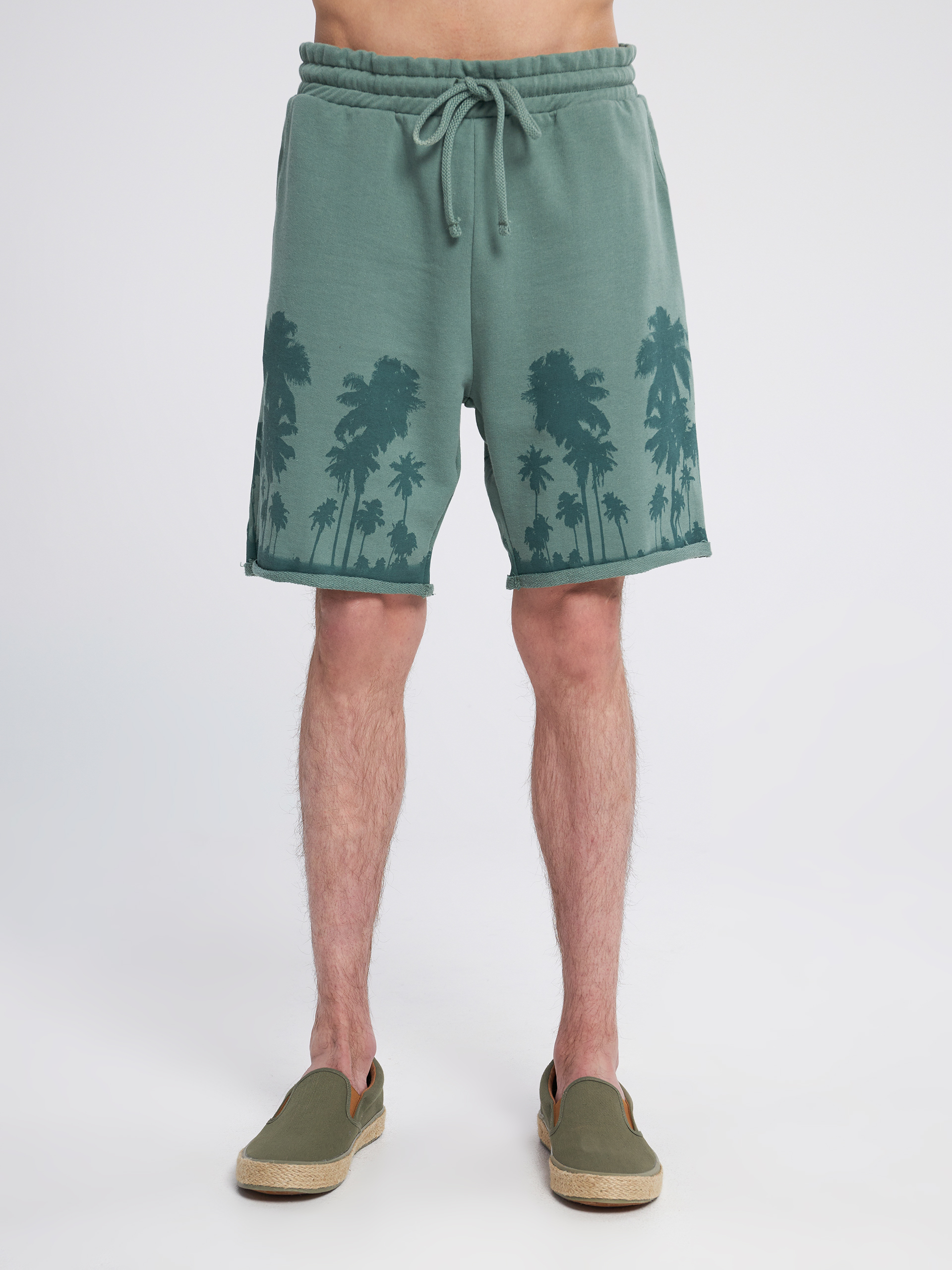 шорты с принтом пальм