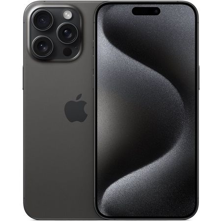 мобильный телефон apple iphone 15 pro max 1tb dual: nano sim + esim titanium black (титановый чёрный)