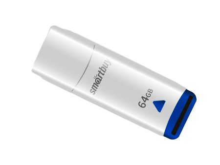 usb flash drive 64gb - smartbuy easy white sb064gbew