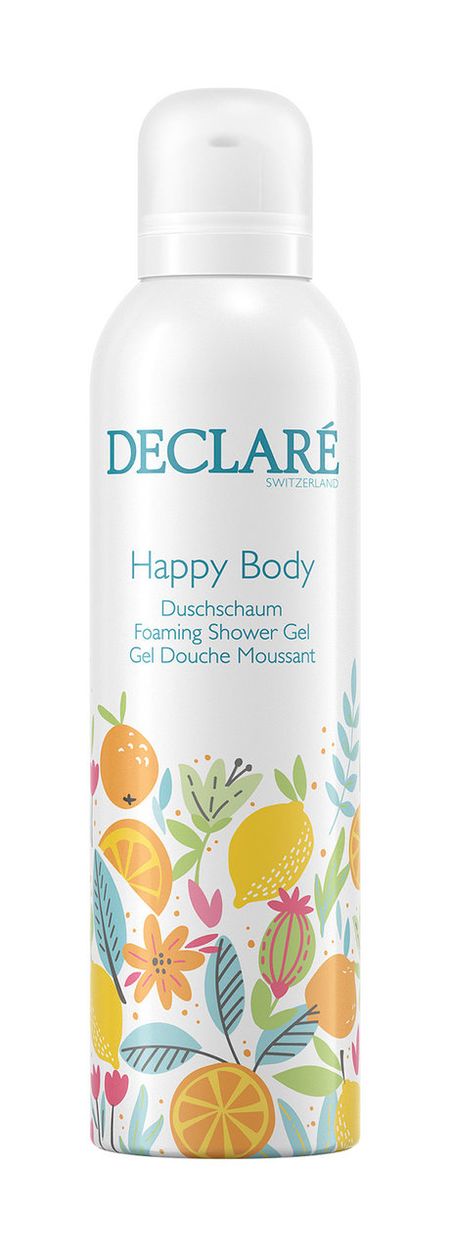 declare happy body foaming shower gel