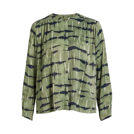блузка атласная принт зебра 38 (fr) - 44 (rus) зеленый
