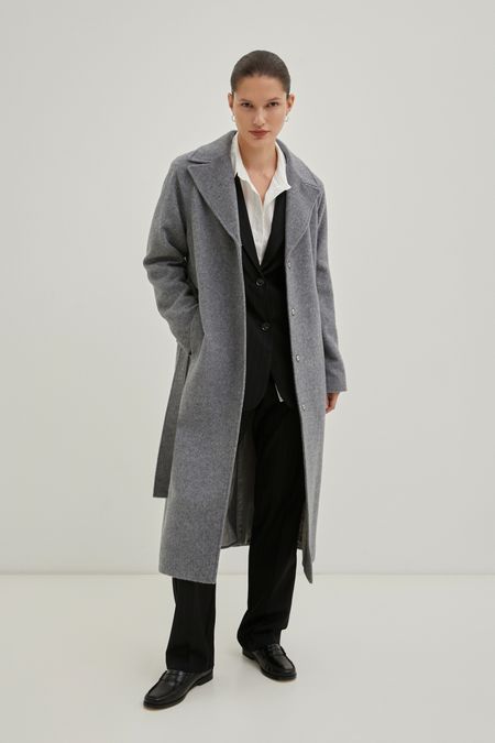 короткое пальто с капюшоном 40 (fr) - 46 (rus) черный