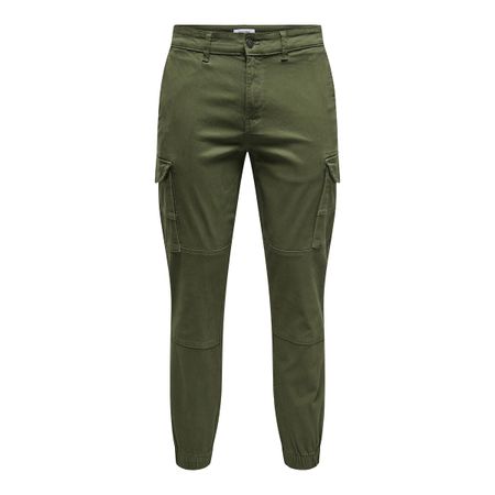 брюки чинос карго 31 зеленый