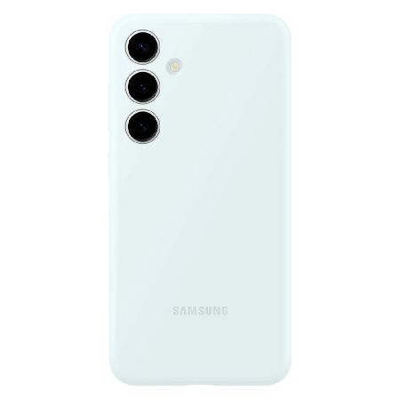 пластиковая накладка silicone case для samsung galaxy s24 белый sz