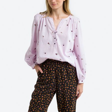 блузка rivette с длинными рукавами 2(m) фиолетовый