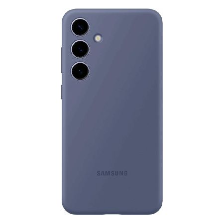 пластиковая накладка silicone case для samsung galaxy s24 фиолетовый sz