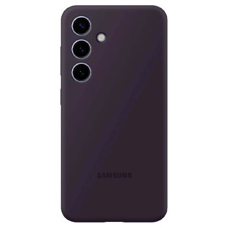 пластиковая накладка silicone case для samsung galaxy s24 темно-фиолетовый sz