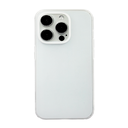 силиконовая накладка kzdoo q series для apple iphone 15 pro прозрачная матовая