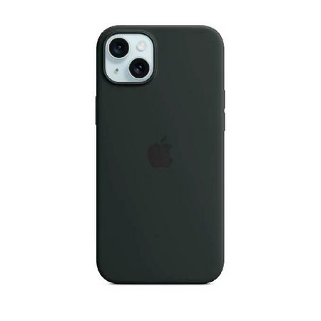 силиконовая накладка silicone case с magsafe для iphone 15 черная uae
